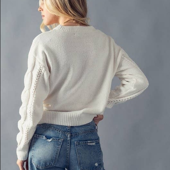 NWT Cable Knit Sweater - Picture 3 of 3